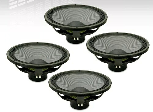 4x Eighteen Sound 18NLW9400 18インチサブウーファー拡張LFネオジムトランスデューサー2400W