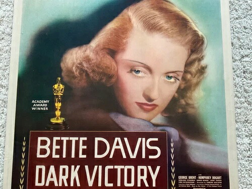 希少なクラシックヴィンテージオリジナル映画ポスター「ダーク・ヴィクトリー」（1939年）ベティ・デイヴィス