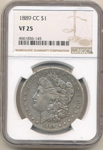 1889 CC 1ドル モルガン ダラー VF 25 NGC｜WORLD RESOURCE【KING店】 752,400円