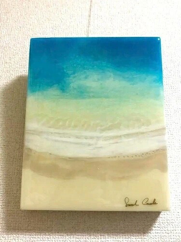 サラ・コードル「These days 3」オリジナル絵画 サイン入り 8×10インチ ヴィンテージアート 希少