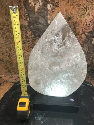 非常に珍しい、特注ライトボックス入りの20.2ポンドの大型透明水晶フレーム｜WORLD RESOURCE【KING店】