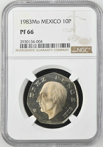 1983年 メキシコ 10ペソ プルーフ（銅ニッケル）希少 NGC PF 66 KM#477.2｜WORLD RESOURCE【KING店】 759,440円