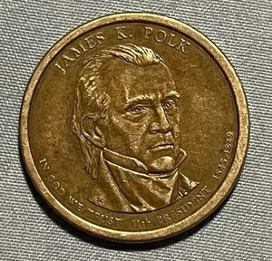 RARE-2009-P ジェームズ・K・ポーク大統領 1ドル硬貨 1845-1849年