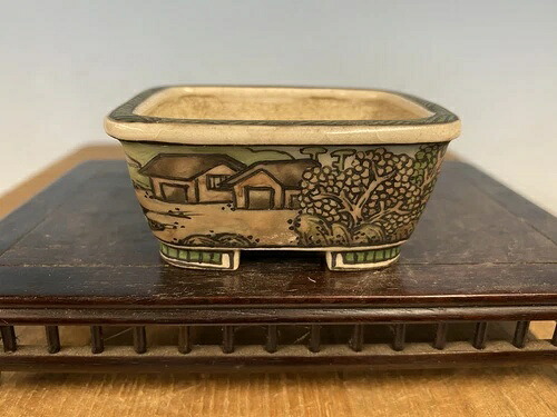 希少な小品サイズ彩色盆栽鉢 佐野大輔作 2 3/4インチ｜WORLD RESOURCE【KING店】