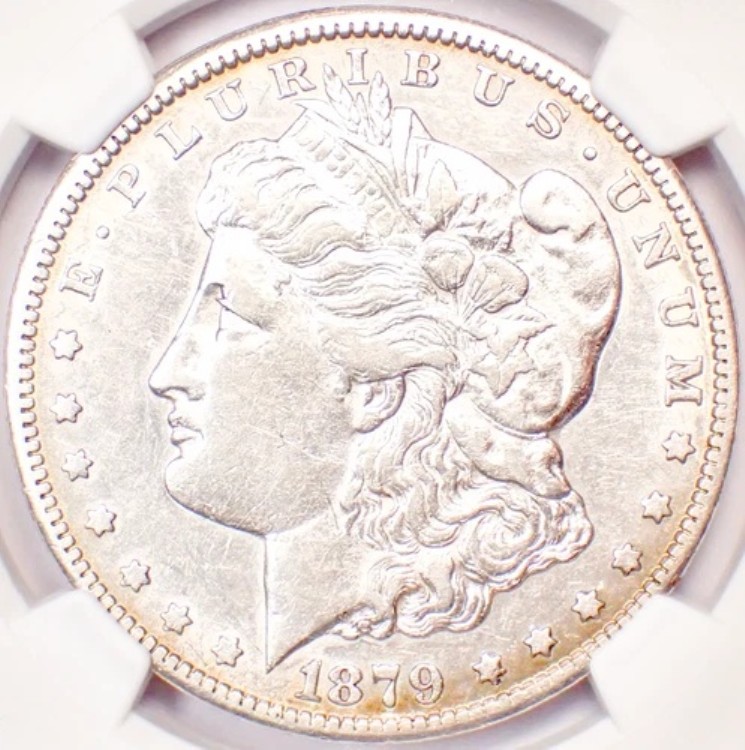 1879-CC モーガン銀貨 1ドル カーソンシティコイン - NGC XF40 (EF40) 認定