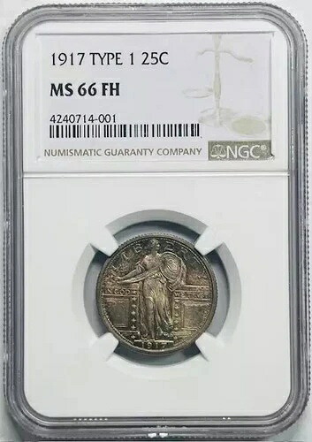 1917年 スタンディング・リバティ・クォーター NGC MS-66 FH フルヘッド