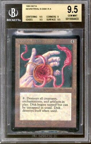 マジック：ザ・ギャザリング ベータ版 ネビニラルのディスク BGS 9.5 (9.5, 9, 9.5, 9.5) ジェム 新品未使用 POP 32