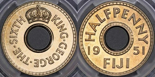 フィジー 1951年 プルーフ VIP ハーフペニー - PCGS PR66｜WORLD RESOURCE【KING店】