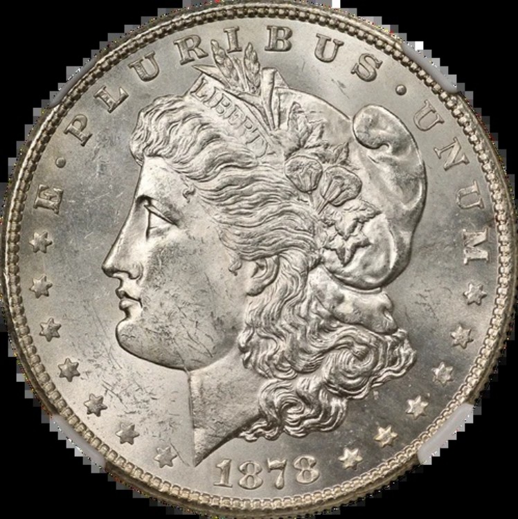 1878-S モルガン銀貨 NGC MS64 美しい外観 強い刻印