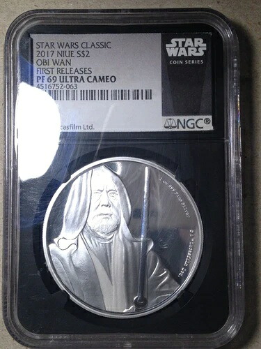 2017年 ニウエ NGC ブラックコア PF69 ファーストリリース スターウォーズ クラシック オビ＝ワン・ケノービ｜WORLD RESOURCE【KING店】