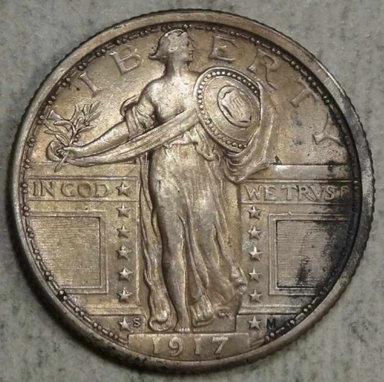 1917-S タイプ1 スタンディングリバティクォーター、ほぼ未使用、割引-32｜WORLD RESOURCE【KING店】
