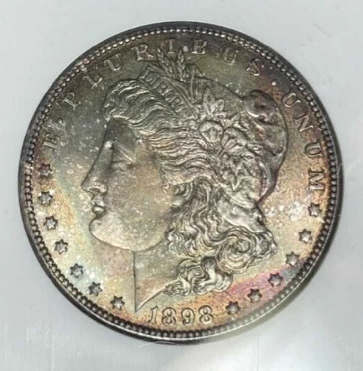 1898-O モーガン銀貨 ~ NGC MS 65 ~ 美しい色調 ~ REF#49-013｜WORLD RESOURCE【KING店】