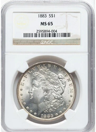 1883年 モルガン・ダラー NGC MS65｜WORLD RESOURCE【KING店】