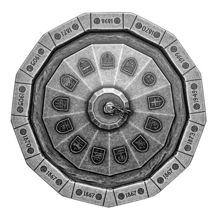 カナダ 2019年 50ドル 純銀貨 - カナダ建国100周年記念の炎｜WORLD RESOURCE【KING店】