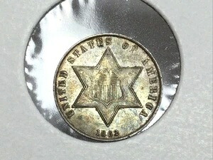 1862年 3セント銀貨 ほぼ未使用｜WORLD RESOURCE【KING店】