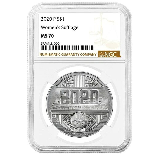 2020-P 1ドル女性参政権記念銀貨 NGC MS70 ブラウンラベル｜WORLD