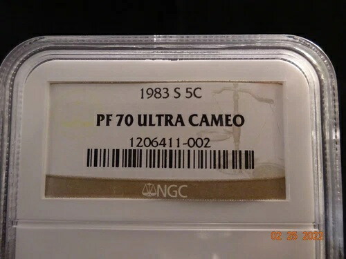1983-S ジェファーソンニッケル、NGC PF70 ウルトラカメオ、ブラウンラベル