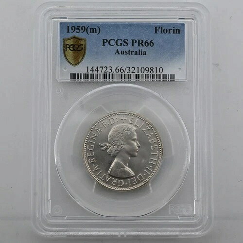 1959年 オーストラリア フローリン プルーフ PCGS グレード PR66
