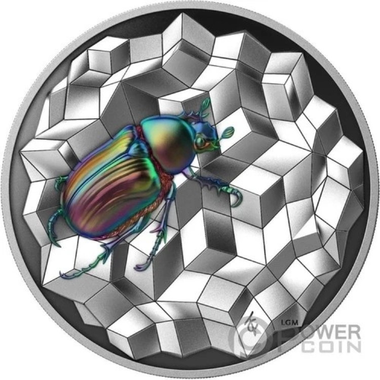 スカラベ カラーエントマ 2オンス 銀貨 25ドル リベリア 2025年以降