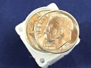 1955-D ルーズベルト シルバーダイム BU 50枚ロール E0658 135,850円
