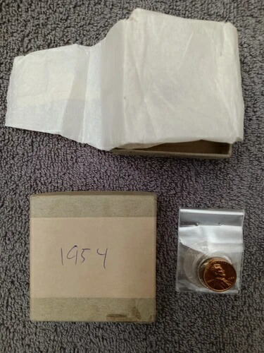 1954年プルーフセット、OGP付き（20世紀半ばの箱）