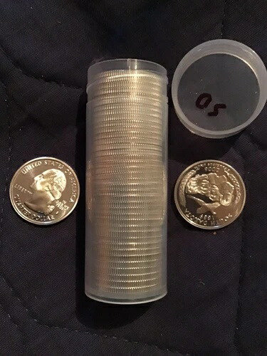 サウスダコタ州とラシュモア山を走る銀貨プルーフクォーター