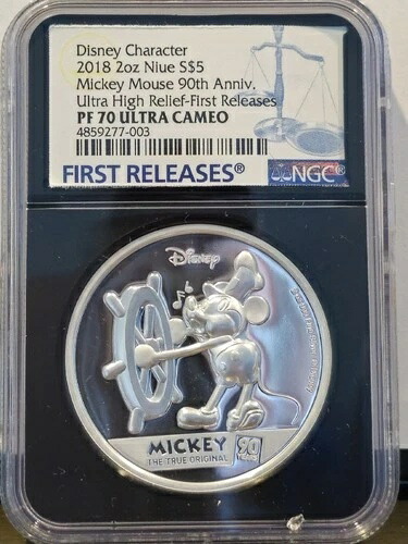 楽天市場】【銀メダル】ミッキーマウス 75周年 造幣局製カラー銀メダル