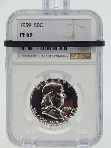 1959年 フランクリン ハーフダラー NGC グレード PF69 - プルーフ (BT185)