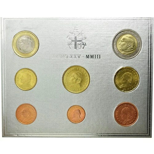 [#530376] バチカン市国、1セントから2ユーロ、2003年、MS、（作曲なし）｜WORLD RESOURCE【KING店】