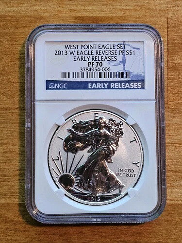 2013 W シルバーイーグル NGC PF70 リバースプルーフ アーリーリリース ウェストポイントミント｜WORLD RESOURCE【KING店】
