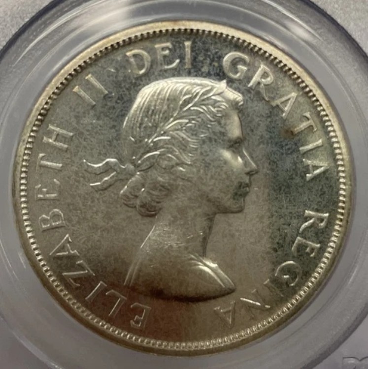 1959年 カナダ エリザベス2世 PCGS PL66 プルーフ風銀貨 カヌー 247|WORLD RESOURCE【KING店】