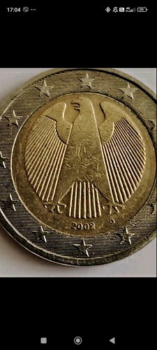 2002年ドイツ2ユーロ硬貨(Gの文字入り)、非常に希少なコイン、非常に良好な状態|WORLD RESOURCE【KING店】