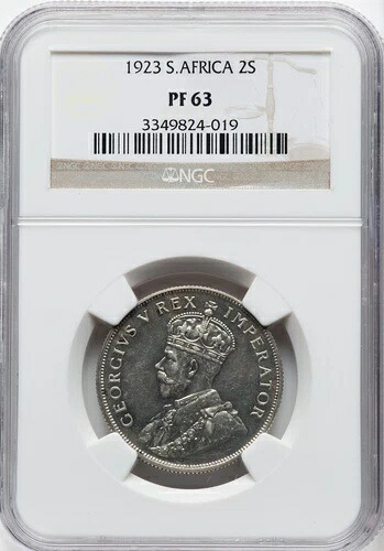 南アフリカ - 1923年 ジョージ5世 プルーフ フローリン - NGC PF63 - 希少 わずか1,402枚のみの鋳造｜WORLD RESOURCE【KING店】