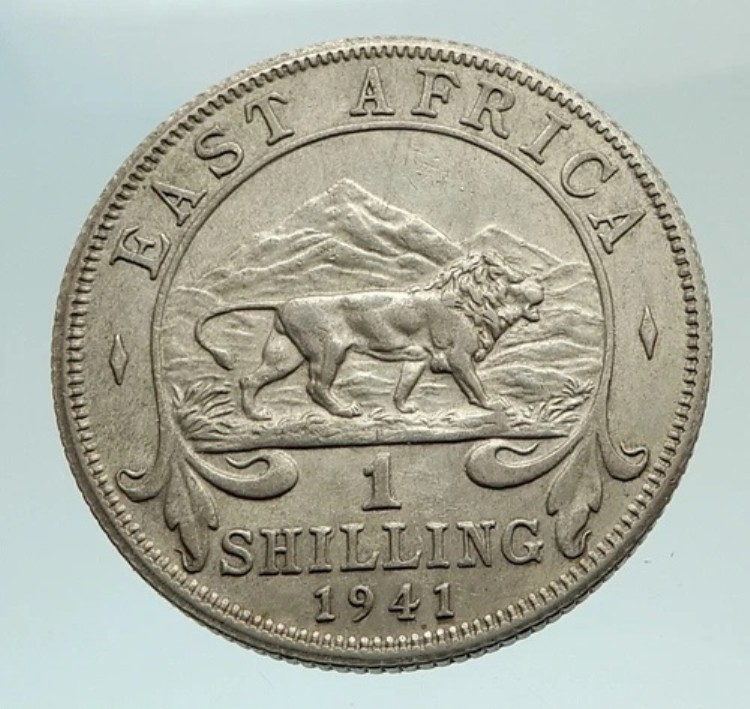 1941年 英国東アフリカ 英国国王ジョージ6世 希少 シルバーシリングコイン i77010｜WORLD RESOURCE【KING店】