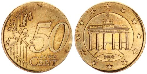 2002年製 50セント硬貨（未使用、未使用、97373）