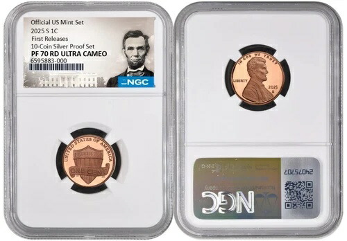 2025 S リンカーンセント 1C 10 コイン シルバー プルーフ NGC PF70 RD UCameo ファーストリリース