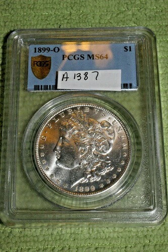 #A1387、モルガン銀貨、PCGS 1899 O MS64