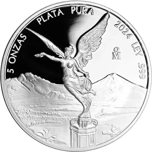 2024年 5オンス メキシコ産シルバープルーフ リベルタッド カプセル入り