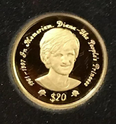 楽天市場】ダイアナ妃 50ドル 金貨 コイン K24 1/10oz 3.1g 【新着