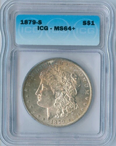 1879-S アメリカ モルガン銀貨 - ICG MS64+