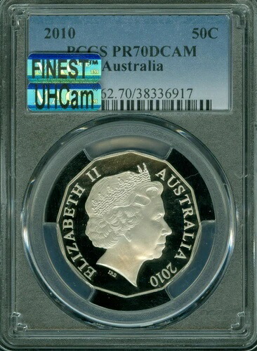2010年 オーストラリア 50セント PCGS PR70 UHCam MAC FINEST MAC SPOTLESS *