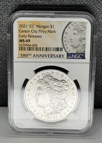 2021年「CC」モルガン・ダラー（カーソンシティ・プライベートマーク付き）NGC MS69 113,300円
