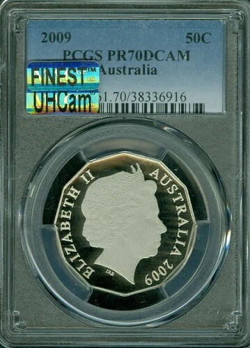 2009年 オーストラリア 50セント PCGS PR70 UHCam MAC FINEST MAC SPOTLESS *