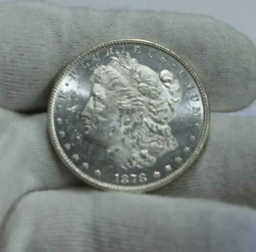 1878年 US 8 TF モルガン シルバー ダラー $1 未使用 光沢