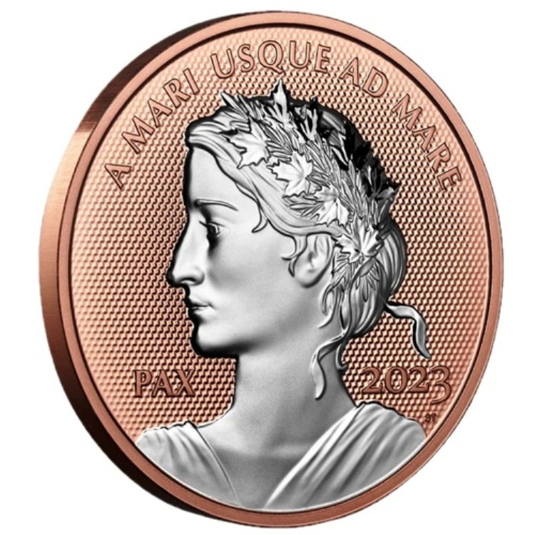 ???? カナダ PAX 1オンス 純銀貨 99.99ドル ピースドル ローズゴールドメッキ 2023年 152,900円