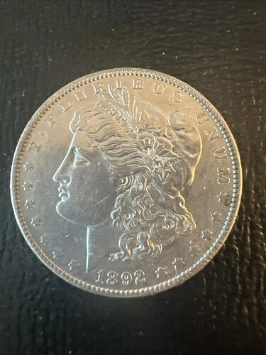 1892年 P $1 フィラデルフィア モルガン シルバー ダラー ハイグレード