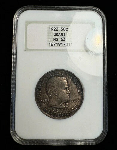 NGC MS63 1922年グラント記念ハーフダラー ファッティ・オールドホルダー