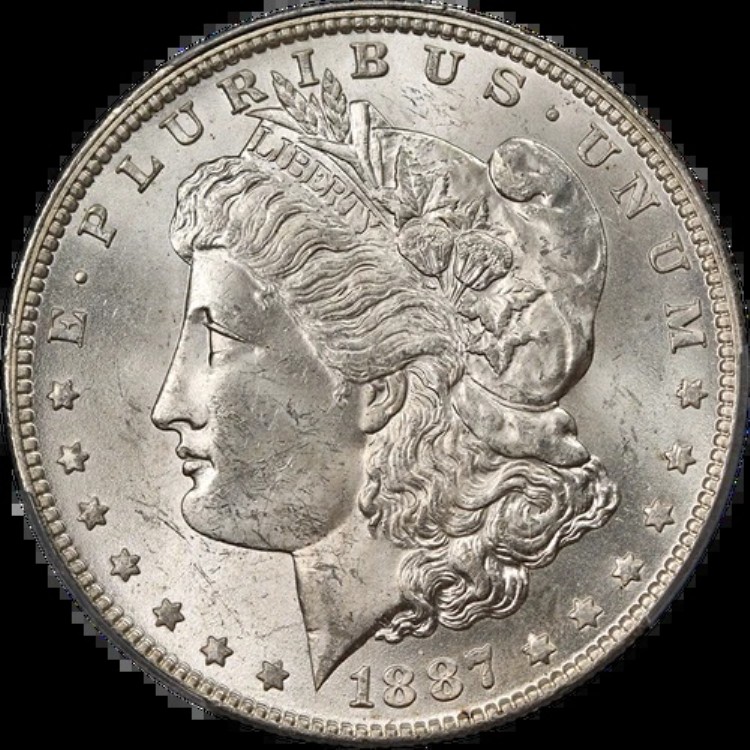 1887-O モルガン銀貨 PCGS MS63 ブラストホワイト 素晴らしい外観｜WORLD RESOURCE【KING店】