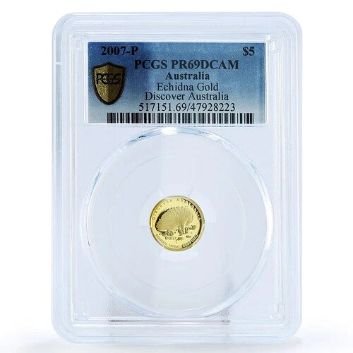 オーストラリア 5ドル 野生動物発見ハリモグラ動物相 PR69 PCGS 金貨 2007年|WORLD RESOURCE【KING店】