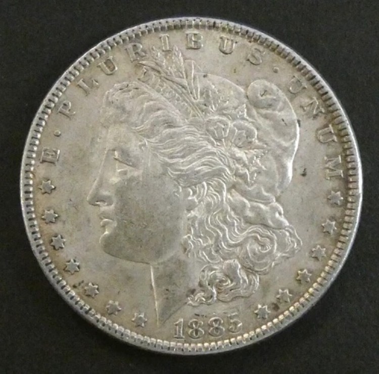 1885年 1ドル モルガン銀貨 米国造幣局発行